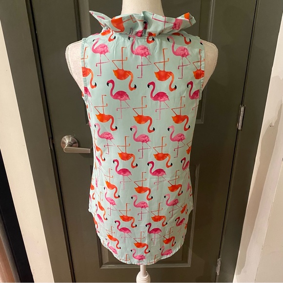 Mud Pie Women’s Top Flamingo New With Tags Size XS - Picture 8 of 12